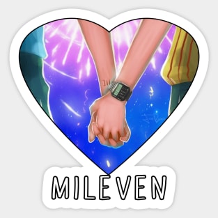Mileven hands Sticker
